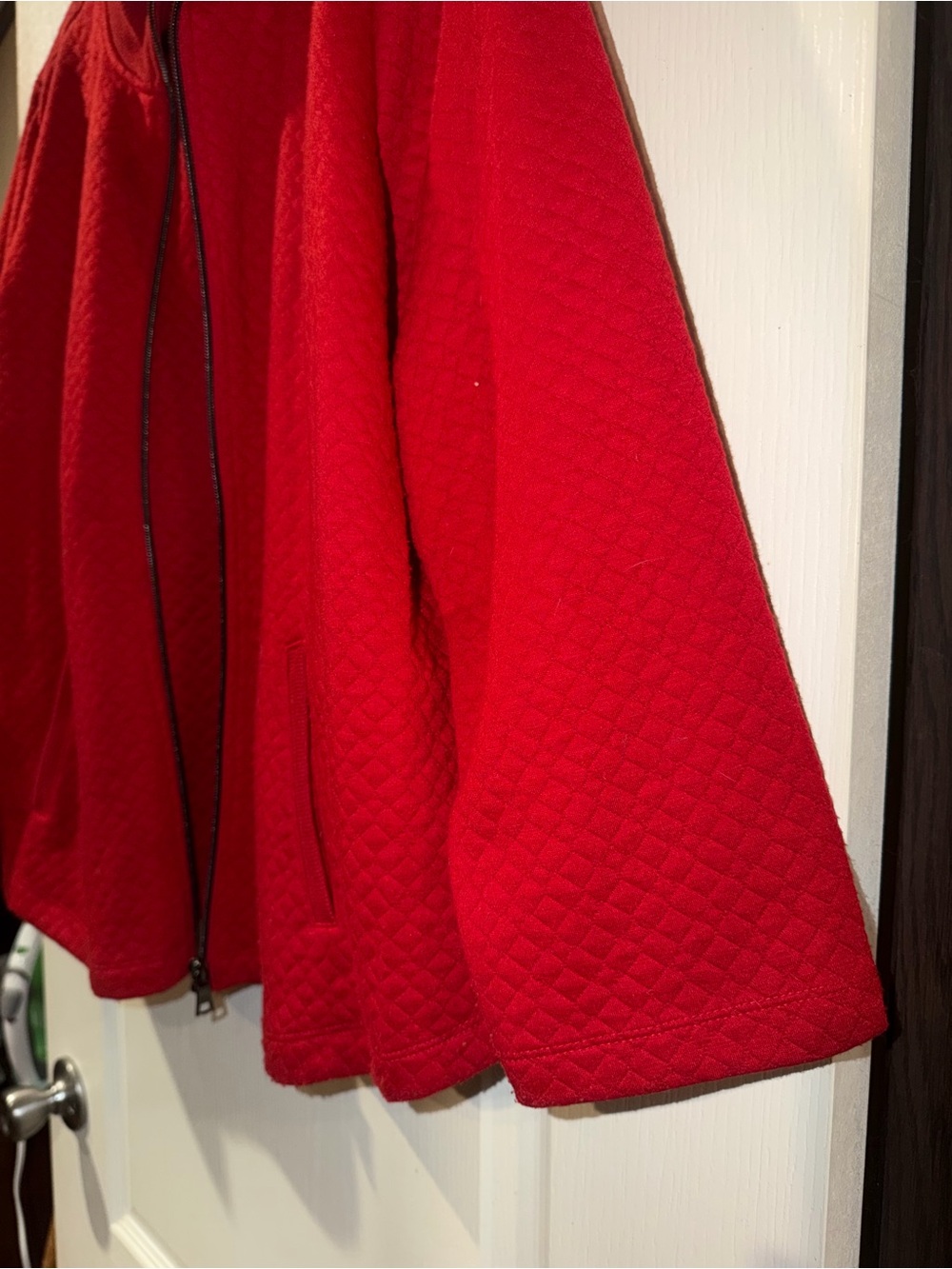 Ruby Rd. Red Quilted Zip-Front Jacket - Picture 5 of 5